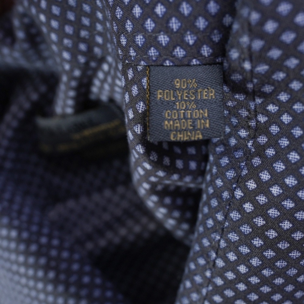 Black Label By Ruffini Shirt Men Button Up Italy Slim Fit Long Sleeve XL 17 17.5 - Picture 9 of 10